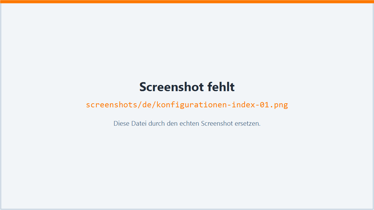 Konfigurationen