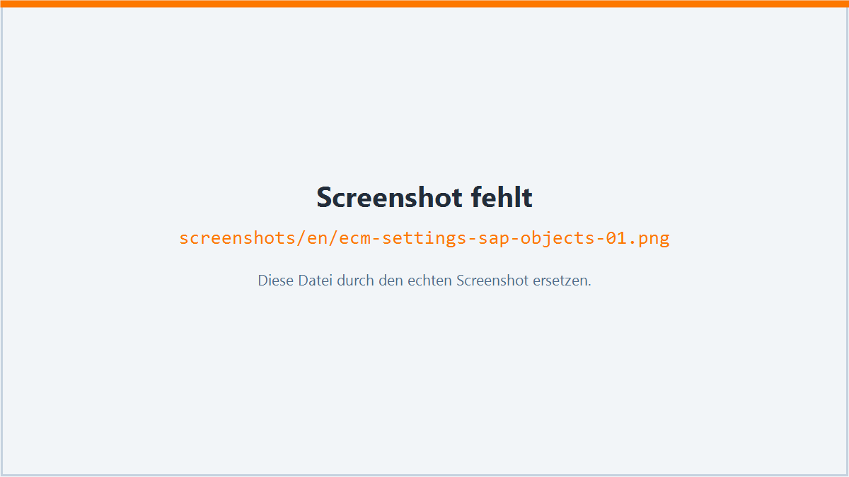 SAP objects